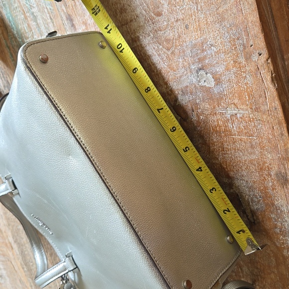 KATE SPADE EUC "Patterson Drive" Silver Dome Top Hand Satchel 11"x9"x5" - Picture 13 of 15